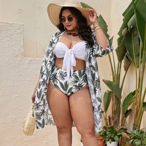 Plus Size Bathing Suit With Cover Up